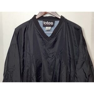 Vintage Totes Water Repellent Nylon Pullover V Neck Windbreaker Jacket XL‎